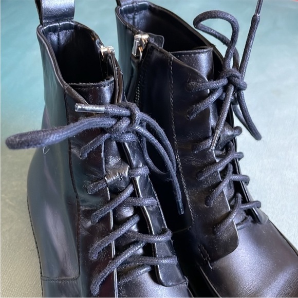Everlane Leather Lace Up Boots - Picture 9 of 11